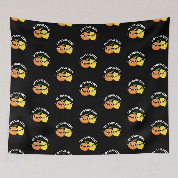 Item preview, Do Your Zest Funny Fruit Puns (Dark BG) designed and sold by punnybone.