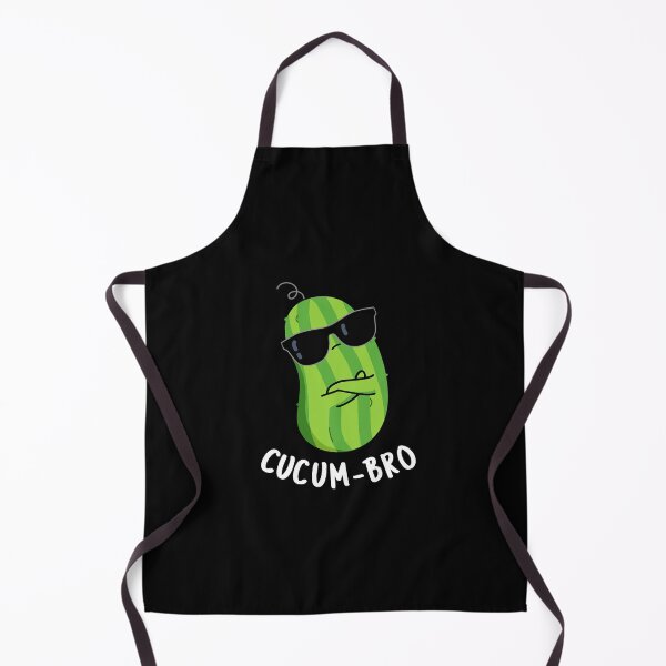 Item preview, Cucum-bro Funny Cucumber Puns (Dark BG) designed and sold by punnybone.