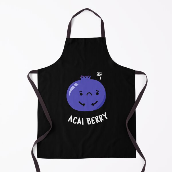 Item preview, Acai Berry Funny Fruit Puns (Dark BG) designed and sold by punnybone.