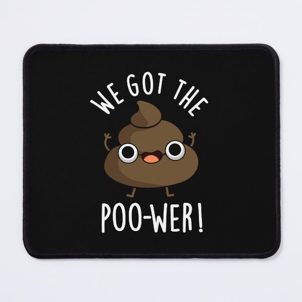 Item preview, We Got The Poo-wer Funny Poop Puns (Dark BG) designed and sold by punnybone.