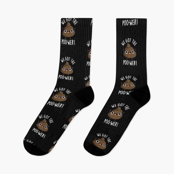 Item preview, We Got The Poo-wer Funny Poop Puns (Dark BG) designed and sold by punnybone.