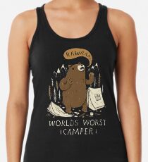 worlds worst camper Racerback Tank Top