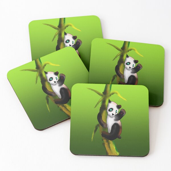 Item preview, baby panda on bamboo designed and sold by BeingNow.