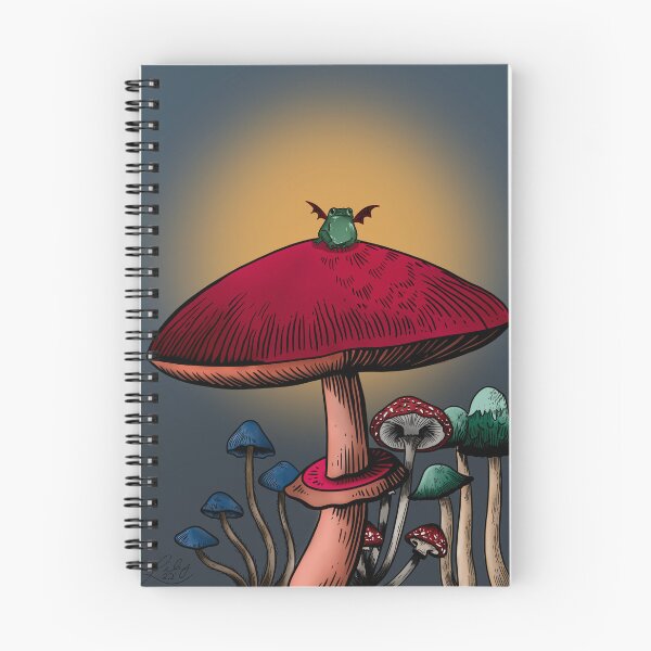 Item preview, Demon Frog on Mushrooms designed and sold by LilyDaug.