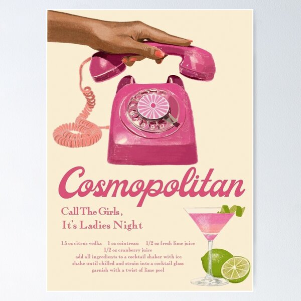 Cosmopolitan Call The Girls Poster