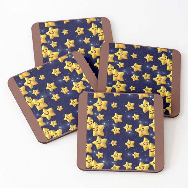 Item preview, Cute Smiling Gold Stars Pattern(Funny) Graphic  designed and sold by MagiCatsophia.