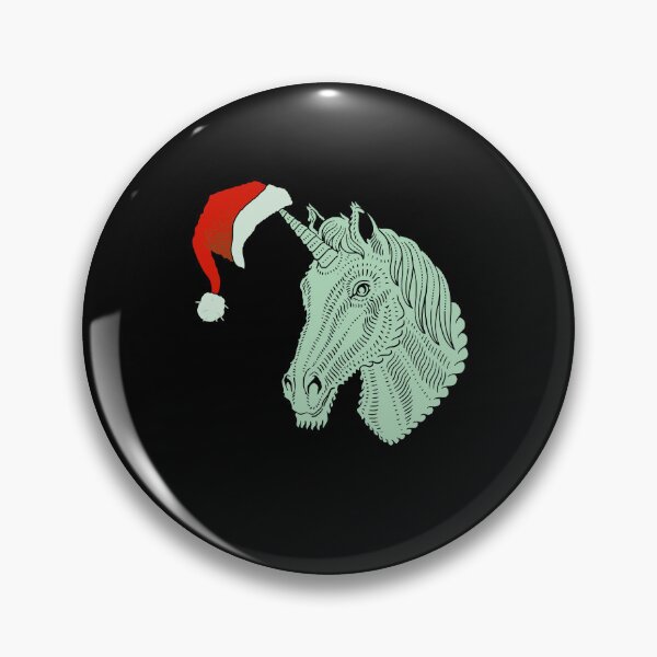 Item preview, Unicorn Santa, Funny, Wearing Hat On Horn designed and sold by artfulnotebook.