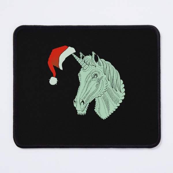 Item preview, Unicorn Santa, Funny, Wearing Hat On Horn designed and sold by artfulnotebook.