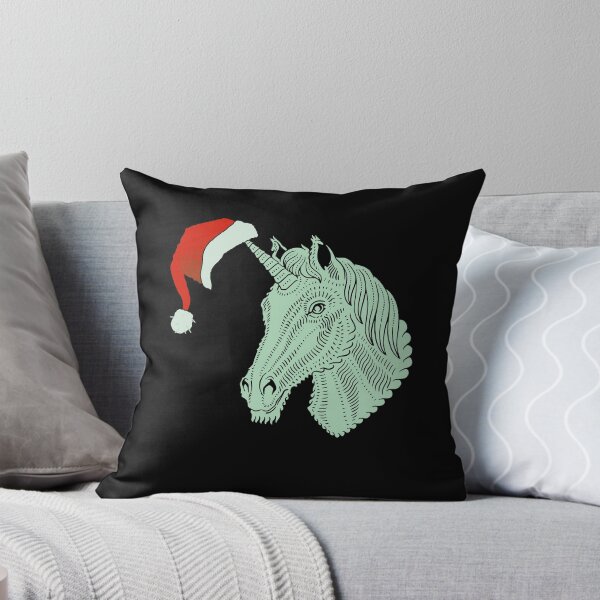 Item preview, Unicorn Santa, Funny, Wearing Hat On Horn designed and sold by artfulnotebook.