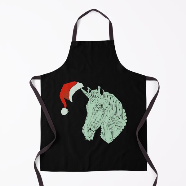 Item preview, Unicorn Santa, Funny, Wearing Hat On Horn designed and sold by artfulnotebook.