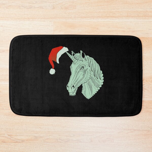 Item preview, Unicorn Santa, Funny, Wearing Hat On Horn designed and sold by artfulnotebook.