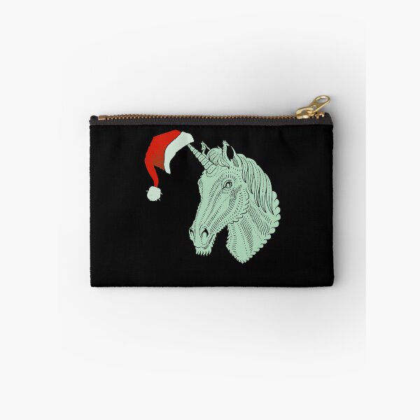 Item preview, Unicorn Santa, Funny, Wearing Hat On Horn designed and sold by artfulnotebook.