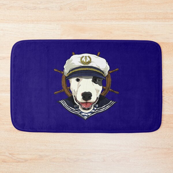 Item preview, Bull Terrier Sailor Boat Captain Bull Terrier Dog 147 designed and sold by MichelCody.