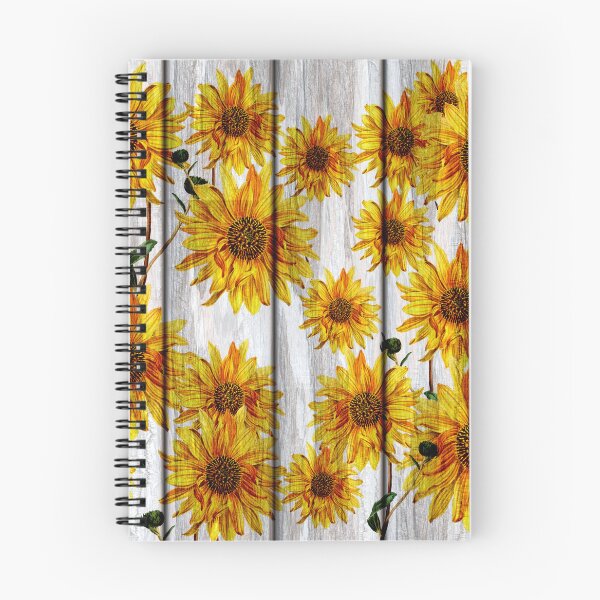 Item preview, Yellow Sunflowers on rustic wood designed and sold by Inktown.