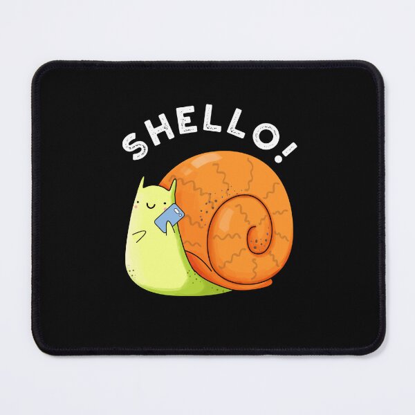 Item preview, Shello Funny Snail Puns (Dark BG) designed and sold by punnybone.