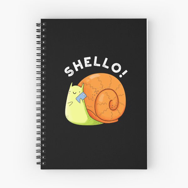 Item preview, Shello Funny Snail Puns (Dark BG) designed and sold by punnybone.