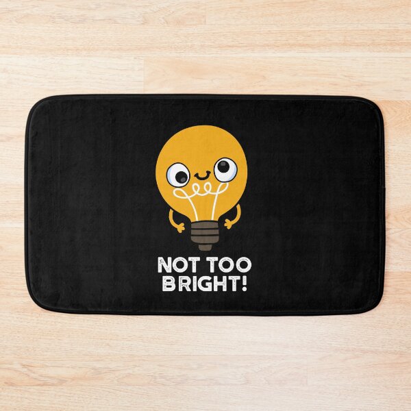 Item preview, Not Too Bright Funny Bulb Puns (Dark BG) designed and sold by punnybone.