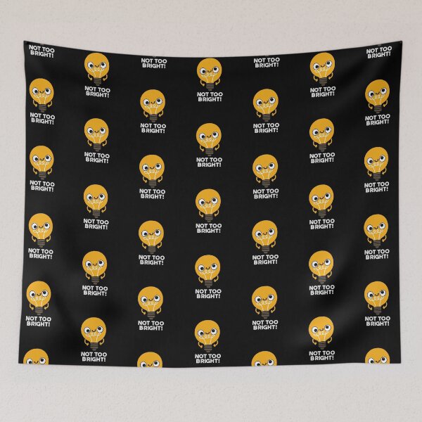 Item preview, Not Too Bright Funny Bulb Puns (Dark BG) designed and sold by punnybone.