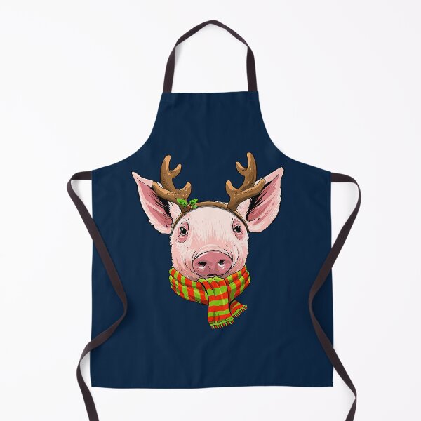 Item preview, Pig Christmas Santa Clause Reindeer Xmas Pig Lovers Farmer209 designed and sold by MichelCody.