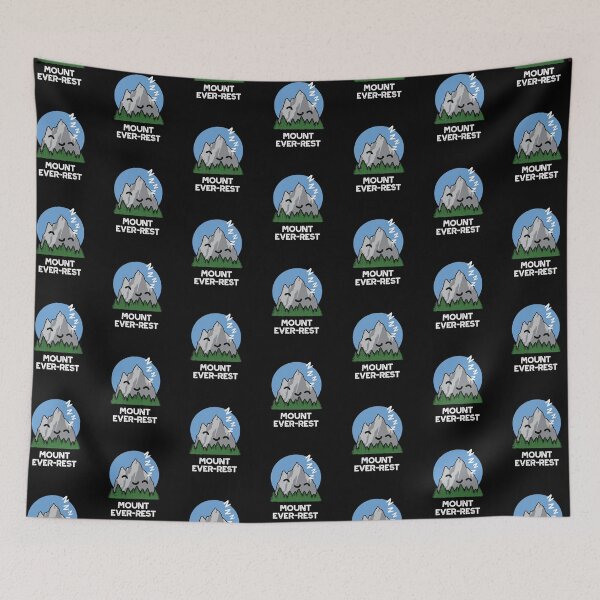 Item preview, Mount Ever-rest Funny Mountain Puns (Dark BG) designed and sold by punnybone.