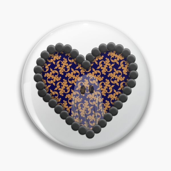 Item preview, heart framed ghost designed and sold by LilyDaug.