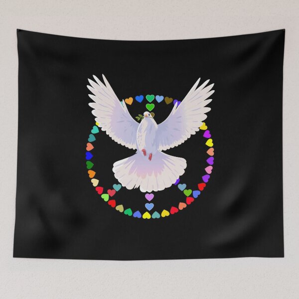 Item preview, peace love heart dove designed and sold by saytinh.