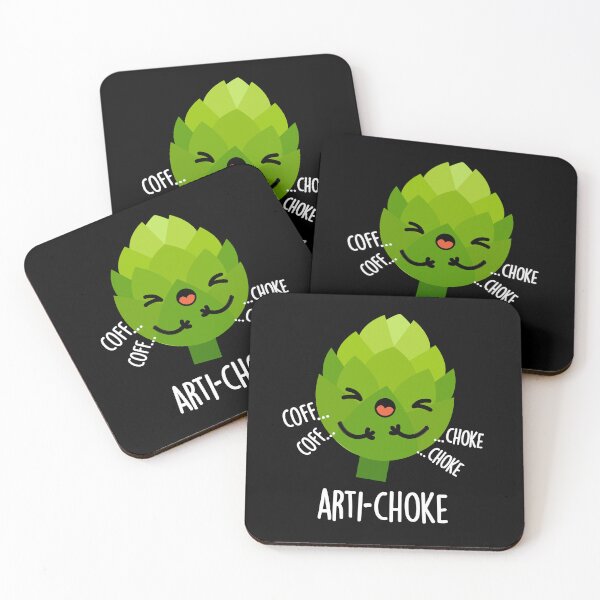 Item preview, Arti-choke Funny Artichoke Puns (Dark BG) designed and sold by punnybone.