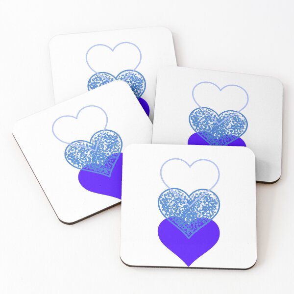 Item preview, Blue 3 Tier Hearts designed and sold by allyciaa.