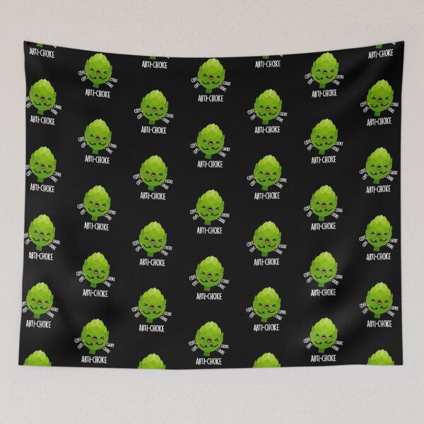 Item preview, Arti-choke Funny Artichoke Puns (Dark BG) designed and sold by punnybone.