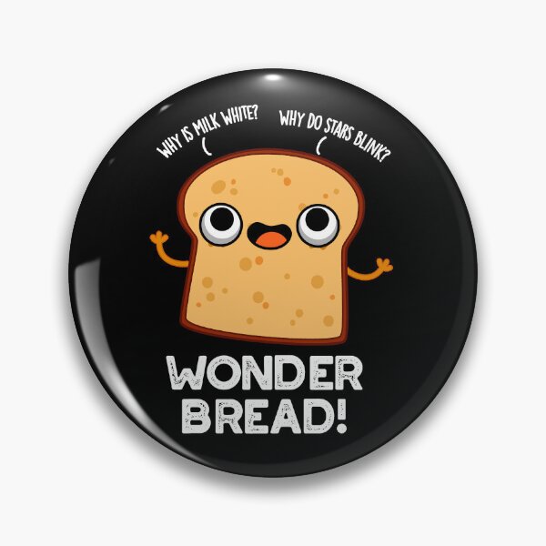 Item preview, Wonder Bread Funny Food Pun (Dark BG) designed and sold by punnybone.