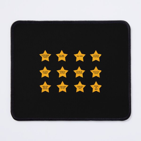 Item preview, you tried your best gold star pack of 12 motivational quotes designed and sold by MagiCatsophia.