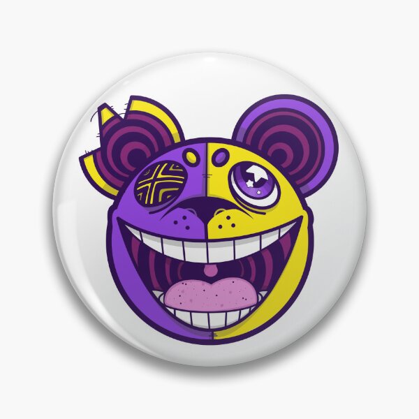 Item preview, Yellow/Purple Bear Head designed and sold by Toskacattus.