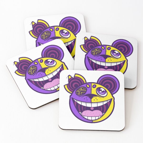 Item preview, Yellow/Purple Bear Head designed and sold by Toskacattus.