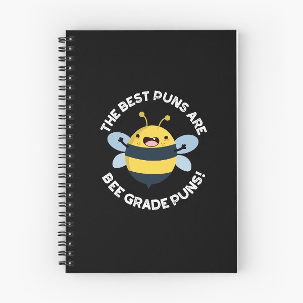Item preview, The Best Puns Are Bee Grade Puns Funny Bug Puns (Dark BG) designed and sold by punnybone.
