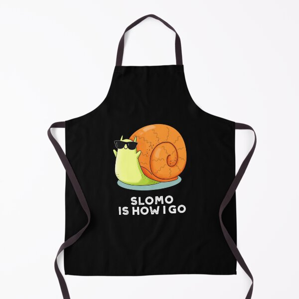 Item preview, Slomo Is How I Go Funny Snail Puns (Dark BG) designed and sold by punnybone.