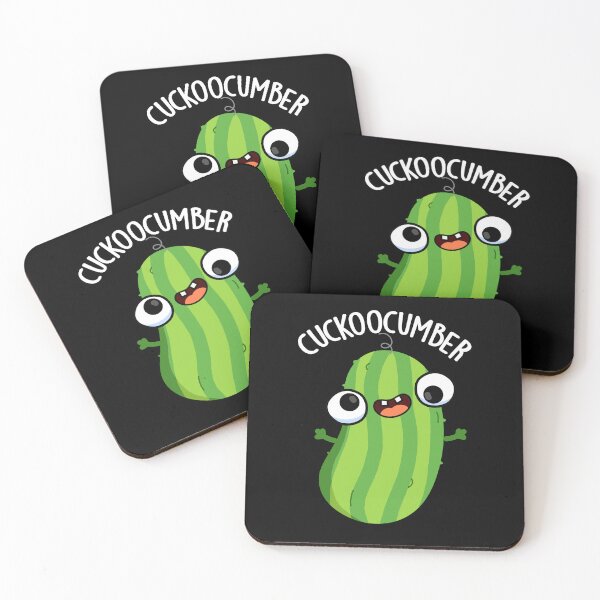 Item preview, Cuckoocumber Funny Cucumber Puns (Dark BG) designed and sold by punnybone.