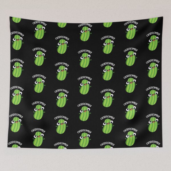Item preview, Cuckoocumber Funny Cucumber Puns (Dark BG) designed and sold by punnybone.