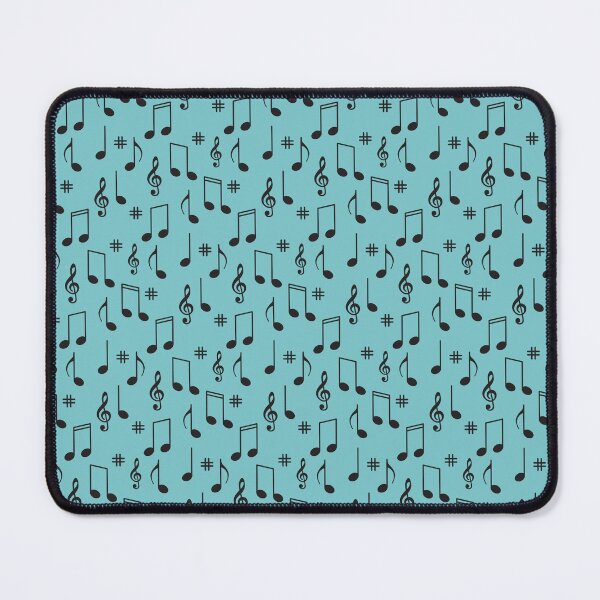 Item preview, Retro Blue Music Notes Pattern designed and sold by Moonshine Paradise.