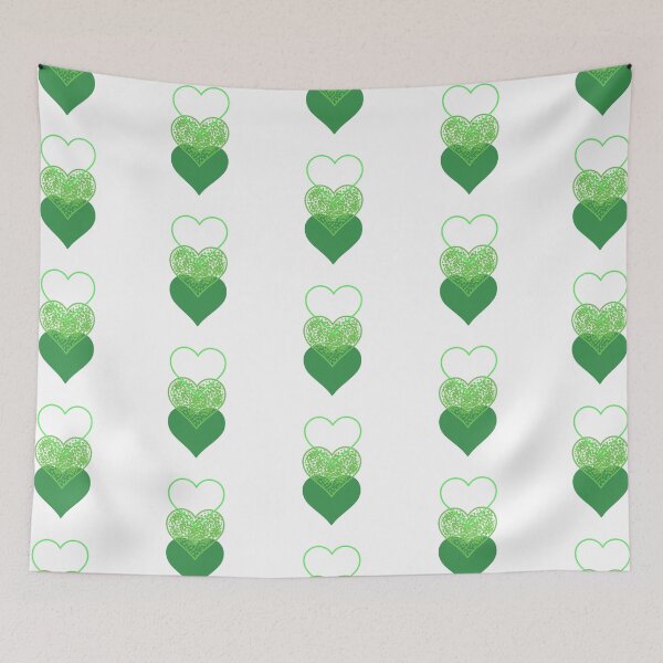Item preview, Green 3 Tier Hearts designed and sold by allyciaa.