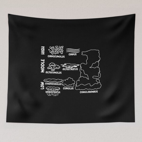Item preview, Types of Clouds - Meteorology Weatherman designed and sold by TheReallyNiceStuff.