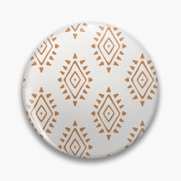 Artikelvorschau, hand drawn abstract aztec style symbol - cream and ochre entworfen und verkauft von Chelsea Jay.