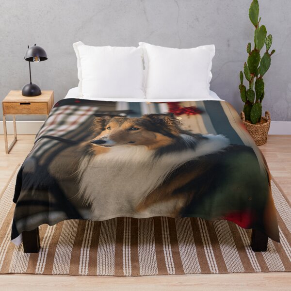 Item preview, Collie Home For Christmas designed and sold by cardinalhill.