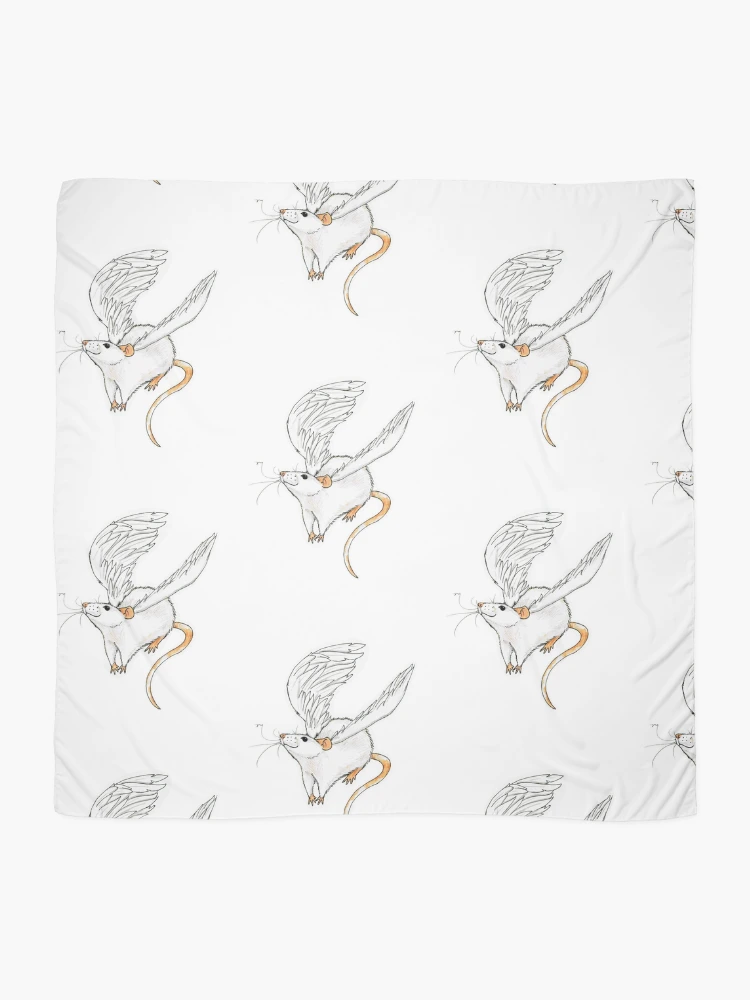 Thumbnail 2 of 3, Scarf, Flying Rattie designed and sold by Gaia Rydahl Due Rosendahl.