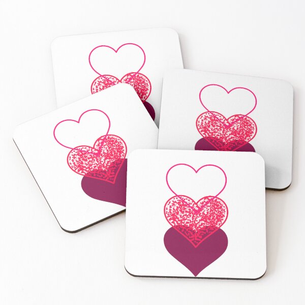 Item preview, Pink and Red 3 Tier Hearts designed and sold by allyciaa.