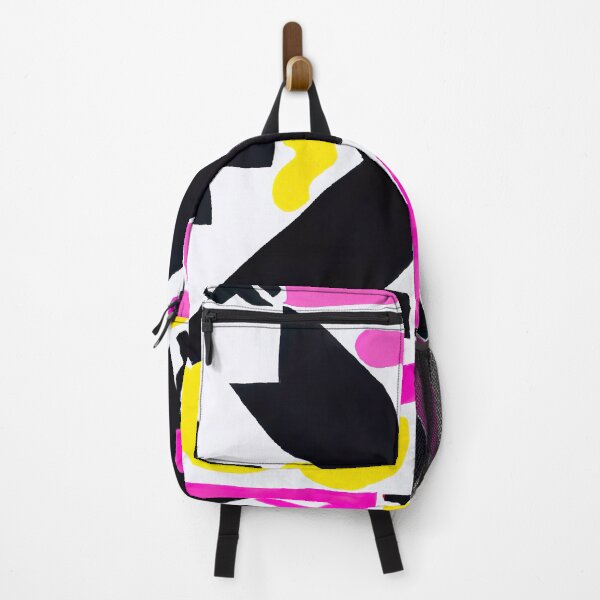 Item preview, Funky Crosses - Abstract Pop Art - Black, Pink, Yellow, and White designed and sold by Inomaly Art.