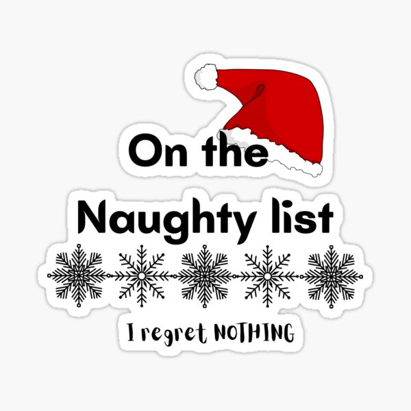 Naughty Boy List Stickers for Sale