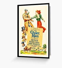 The quiet man, romantic movie poster Greeting Card