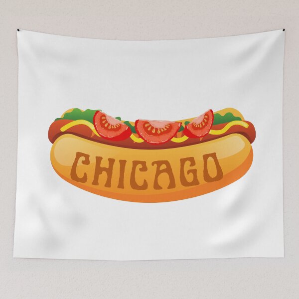 Item preview, Chicago Hot Dog - Chicago Dog Style designed and sold by luckymooninc.