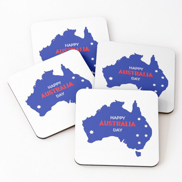 Item preview, Happy Australia Day Map Illustration Design  designed and sold by ZenDesigner.