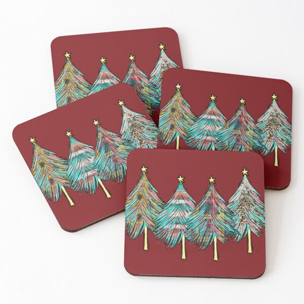 Item preview, 4 Christmas trees in the forest designed and sold by LeJeuneGifts.
